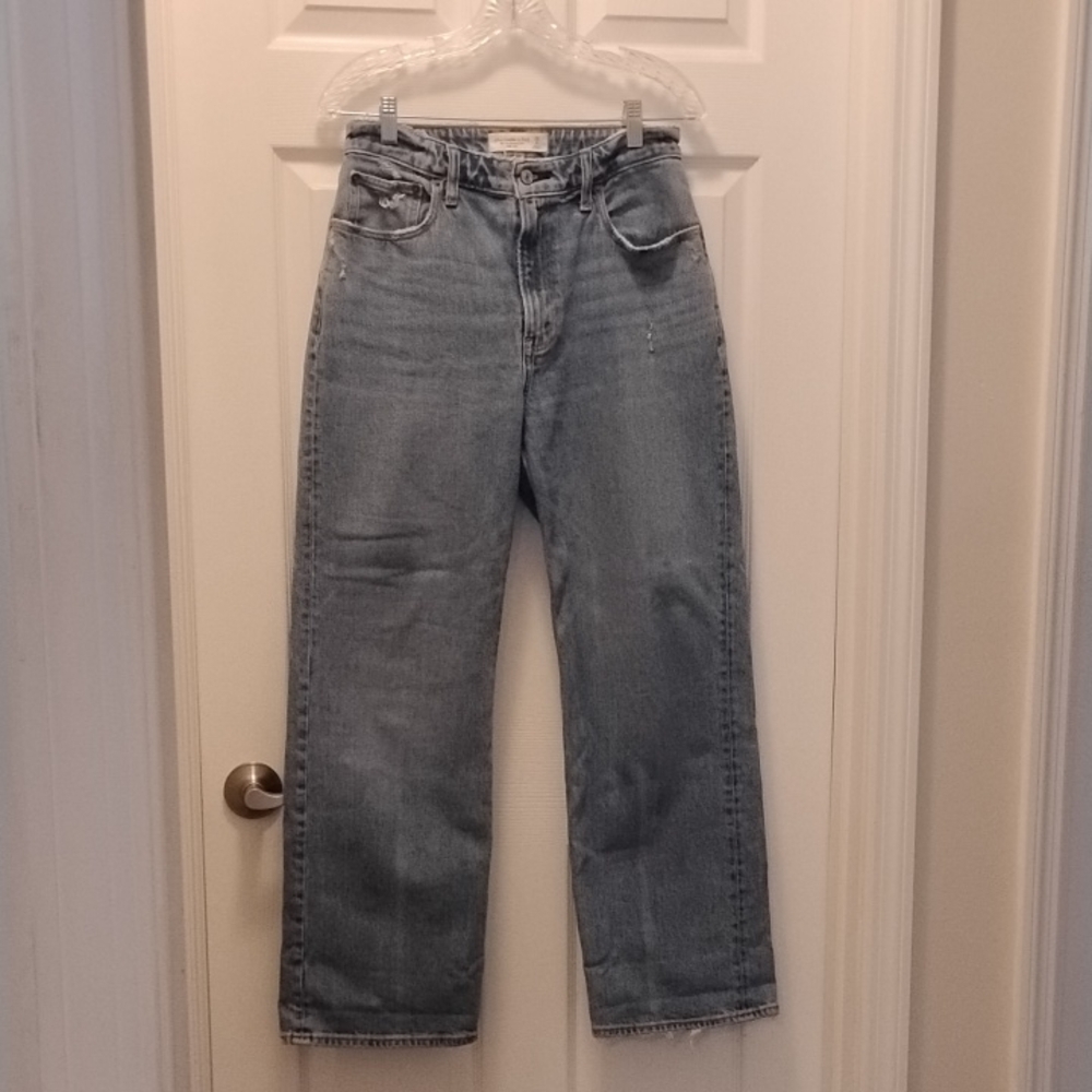 Abercrombie & Fitch High Rise Women Jeans - Light Blue